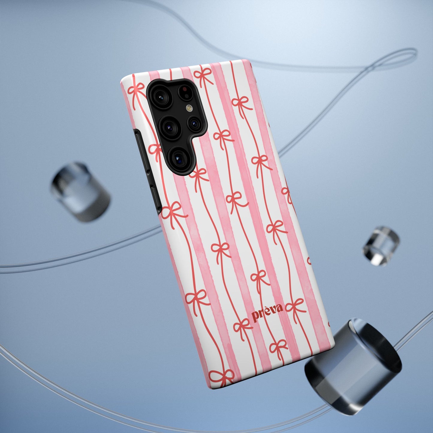Pink Bow Chain Phone Case