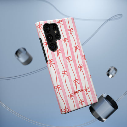 Pink Bow Chain Phone Case