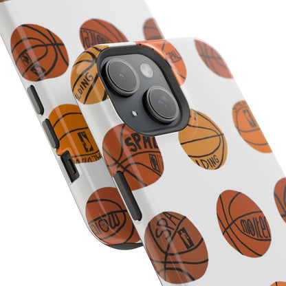 White Basketball Phone Case
