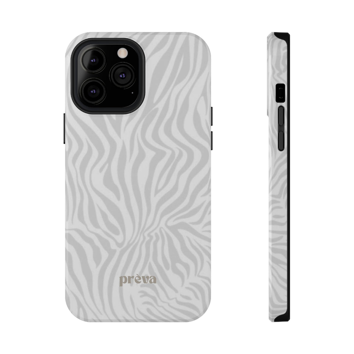 Zebra White Wave Phone Case