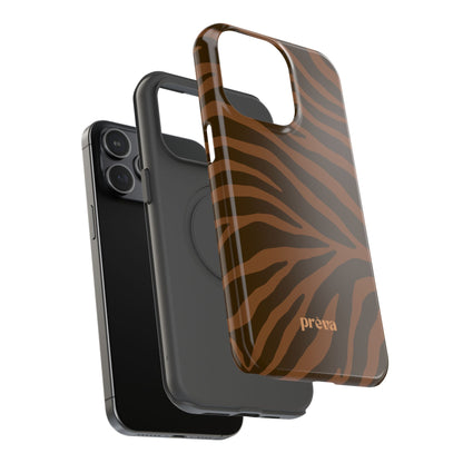 Brown Tiger Stripe Phone Case