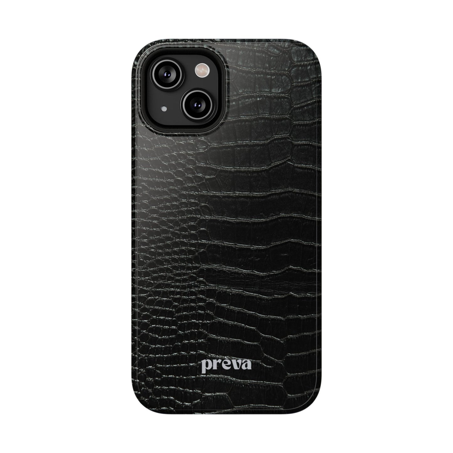 Black Croc Phone Case