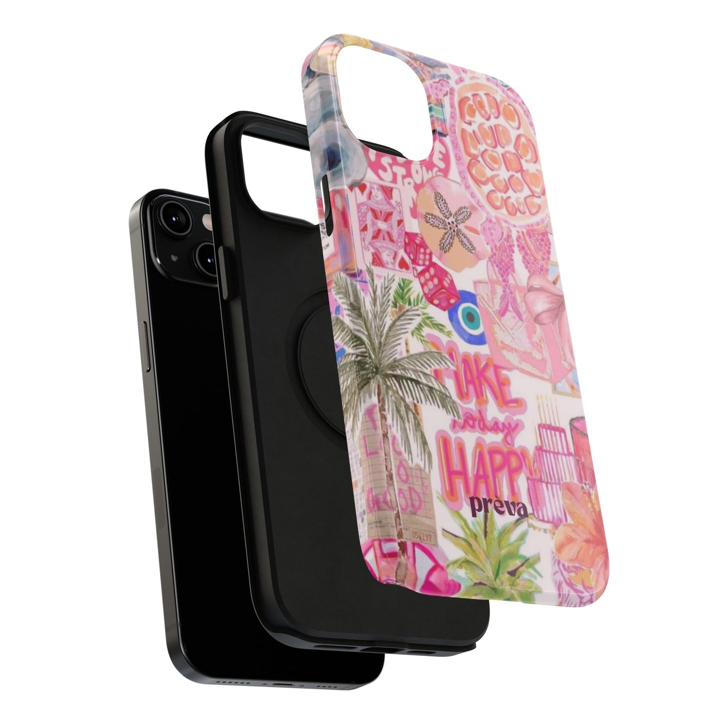 Pink Tropical Collage Phone Case