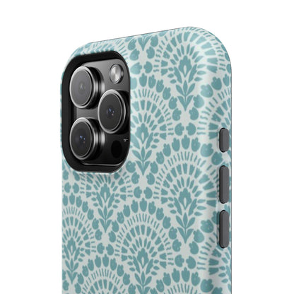 Aqua Lace Pattern Phone Case