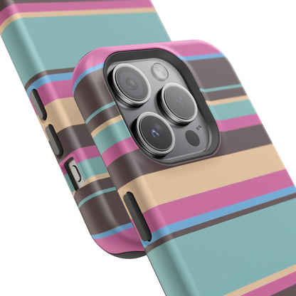 Cocoa Palm Stripes Phone Case