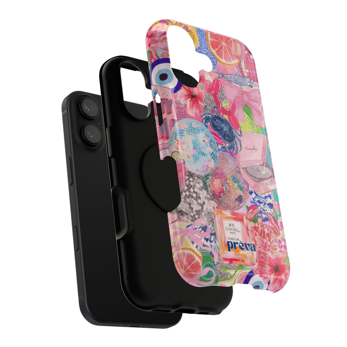 Floral & Pink Collage Phone Case