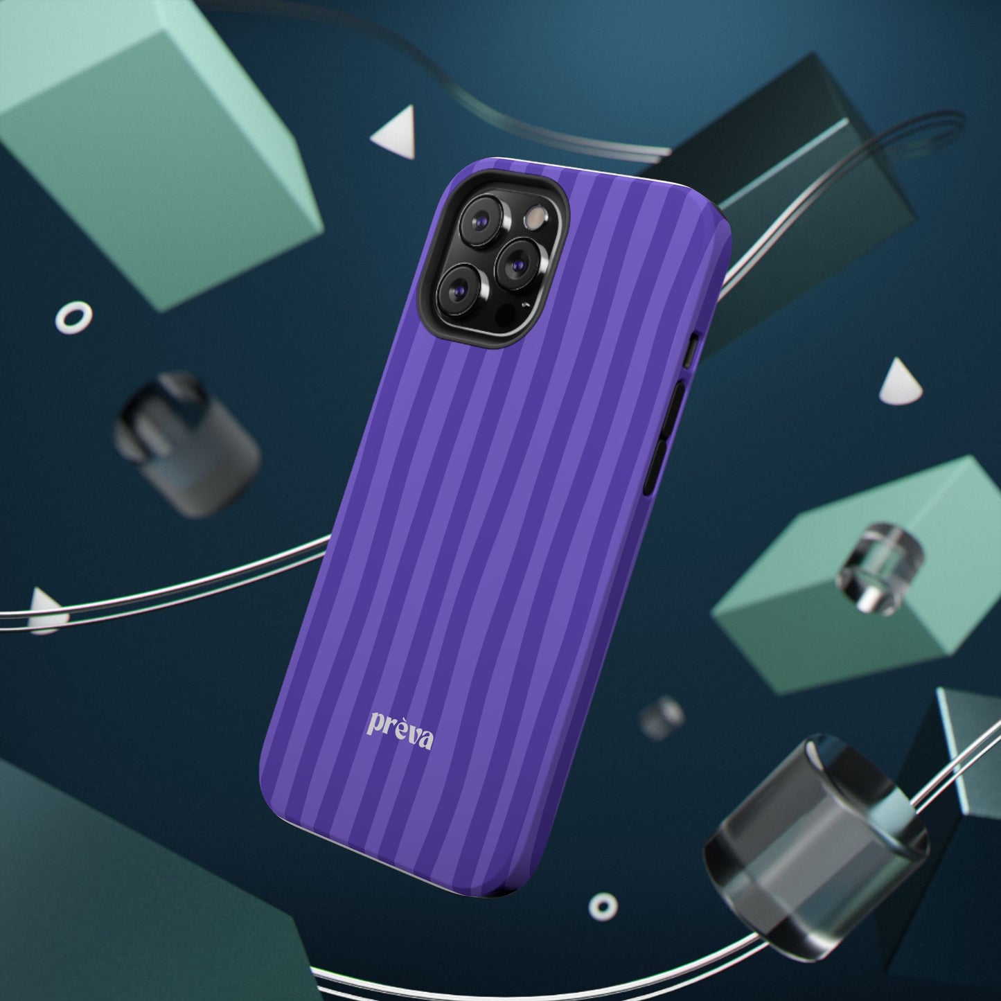 Dark Purple Stripes Phone Case