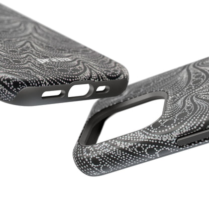 Abstract Midnight Lace Phone Case