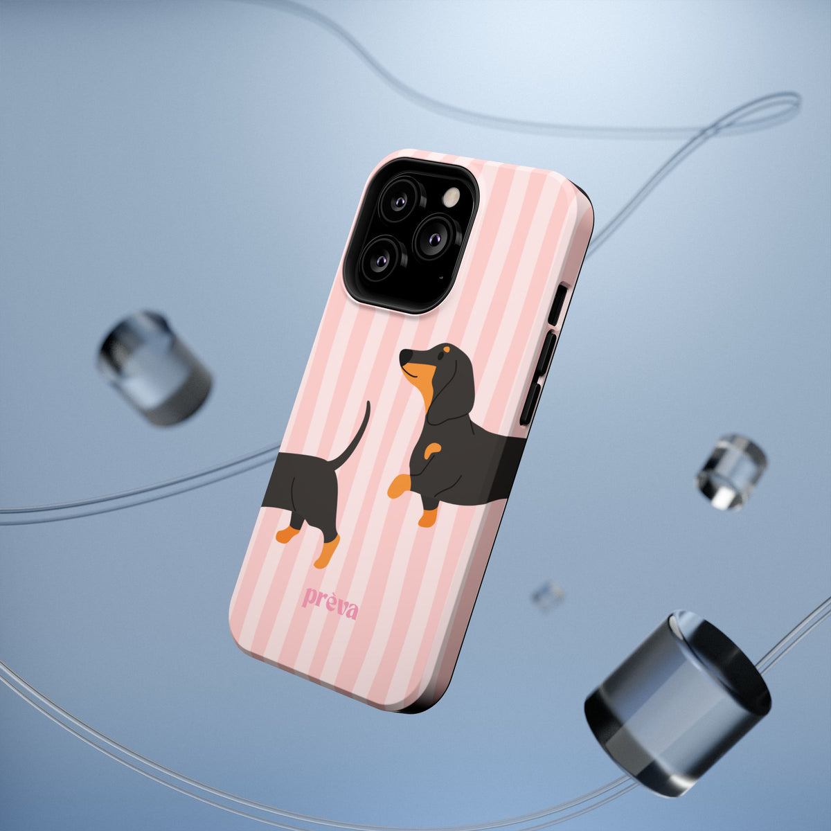 Dachshund Pink Stripes