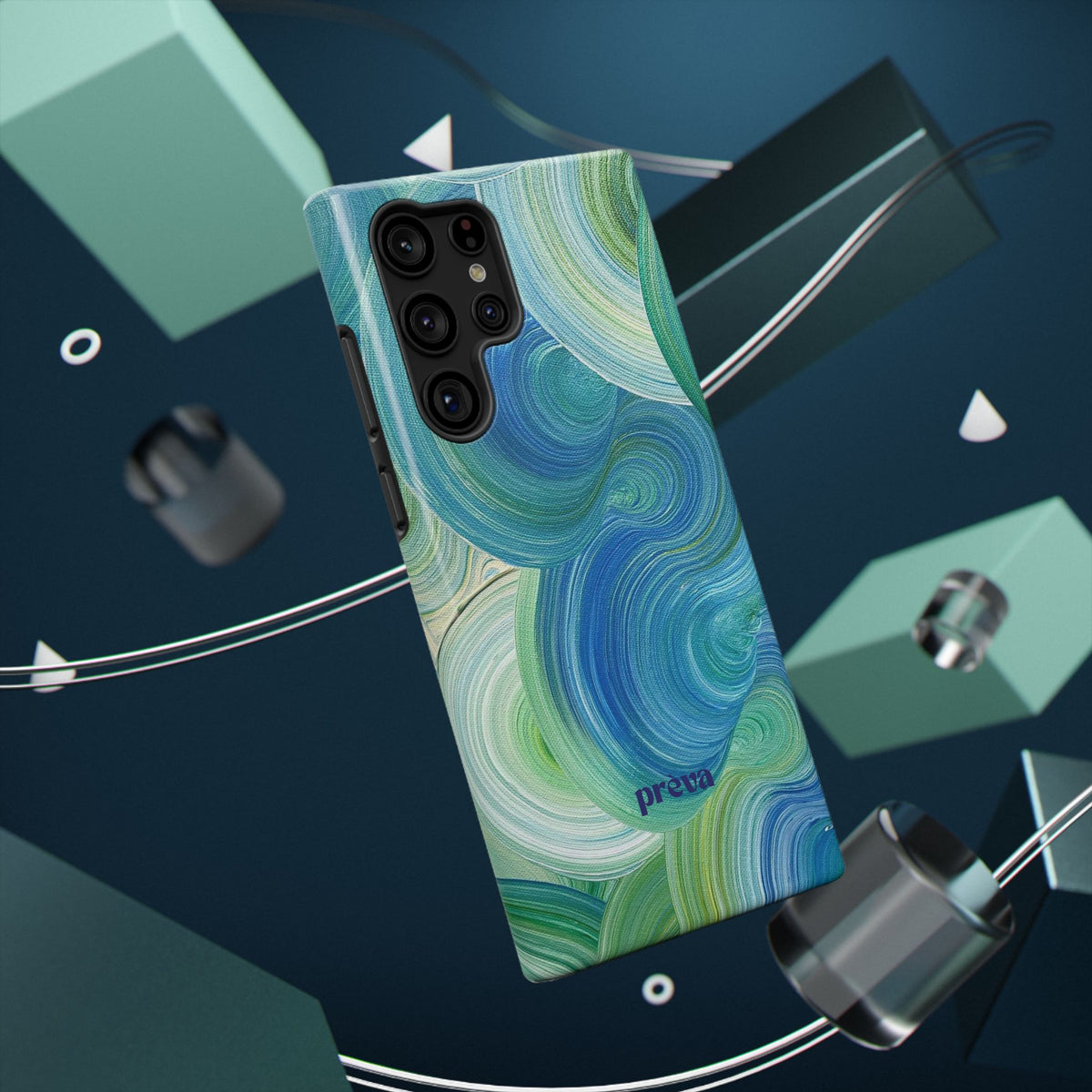 Swirling Ocean Impact-Resistant Phone Case
