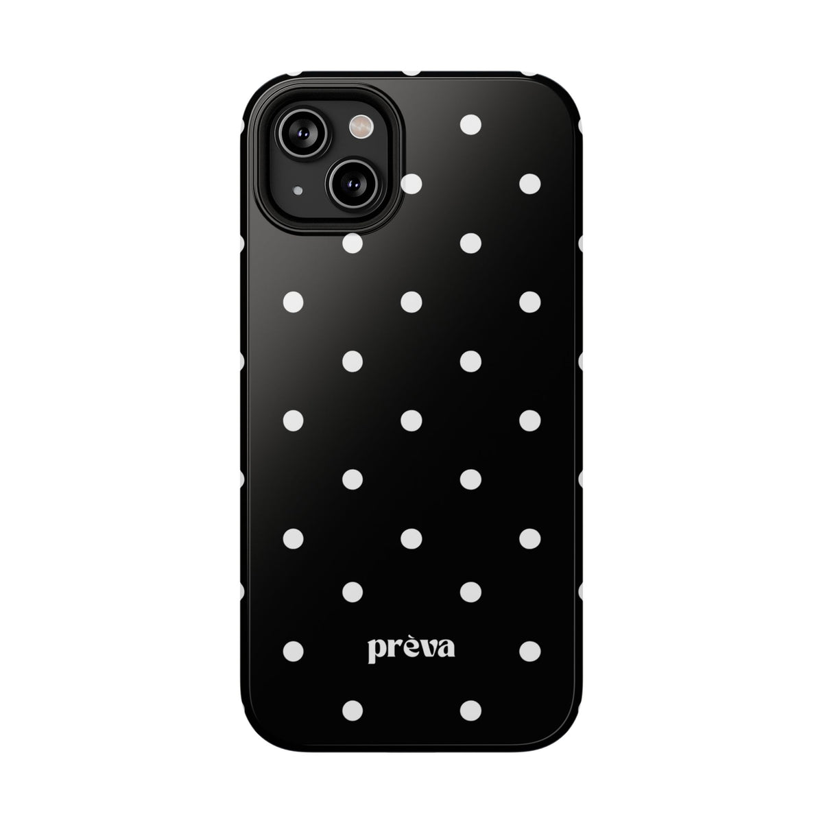 Black with White Polka Dots Phone Case