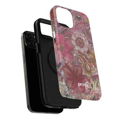 Floral Embroidery Phone Case