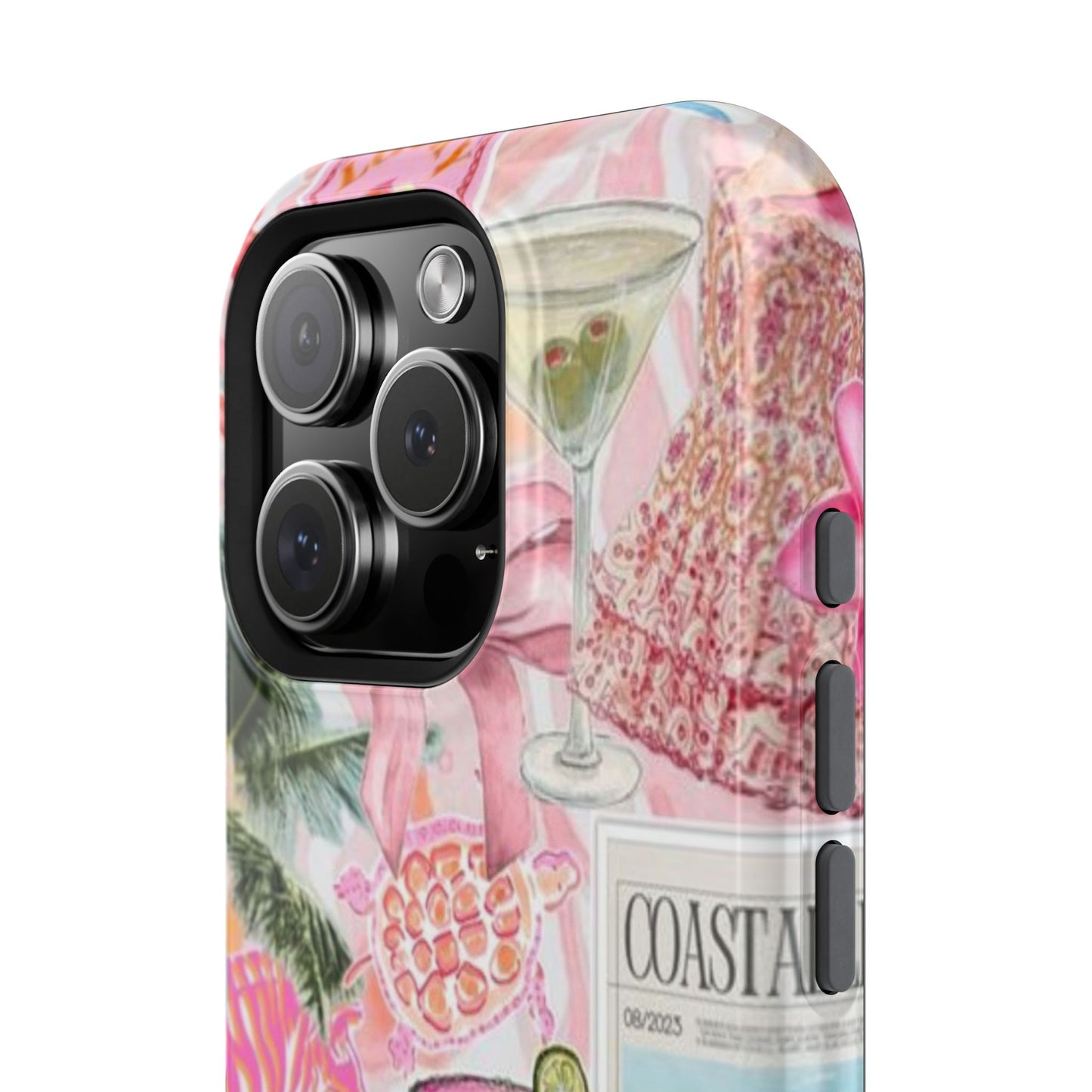 Pink Cocktail Collage Phone Case