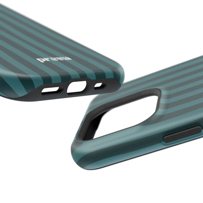 Dark Stripes Turquoise Phone Case