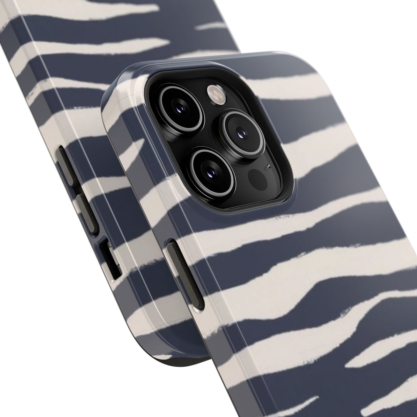 Navy & Cream Zebra Phone Case