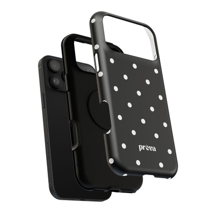 Black with White Polka Dots Phone Case