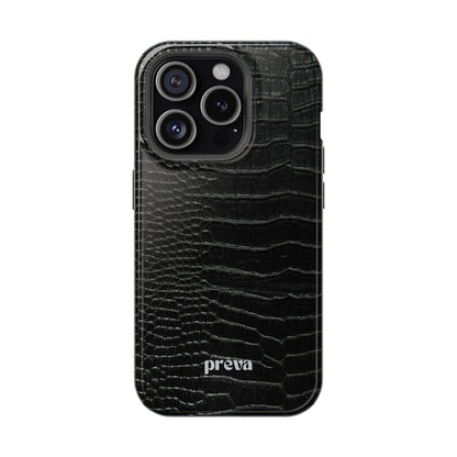 Black Croc Phone Case