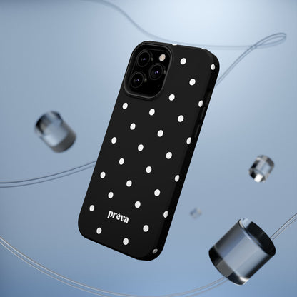 Black with White Polka Dots Phone Case