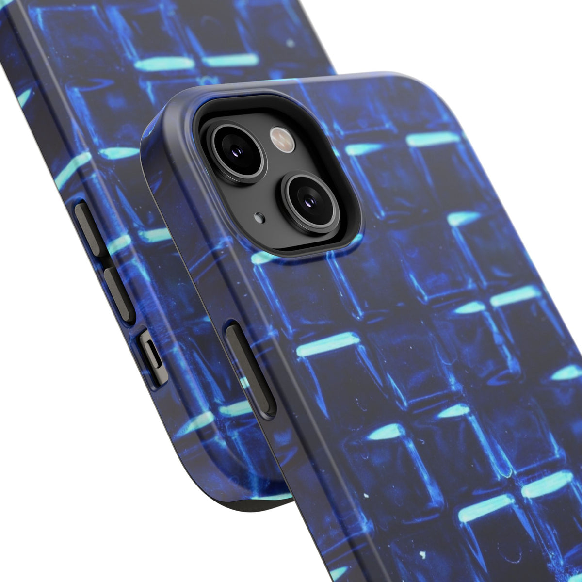 Blue Glass Tile Impact-Resistant Phone Case