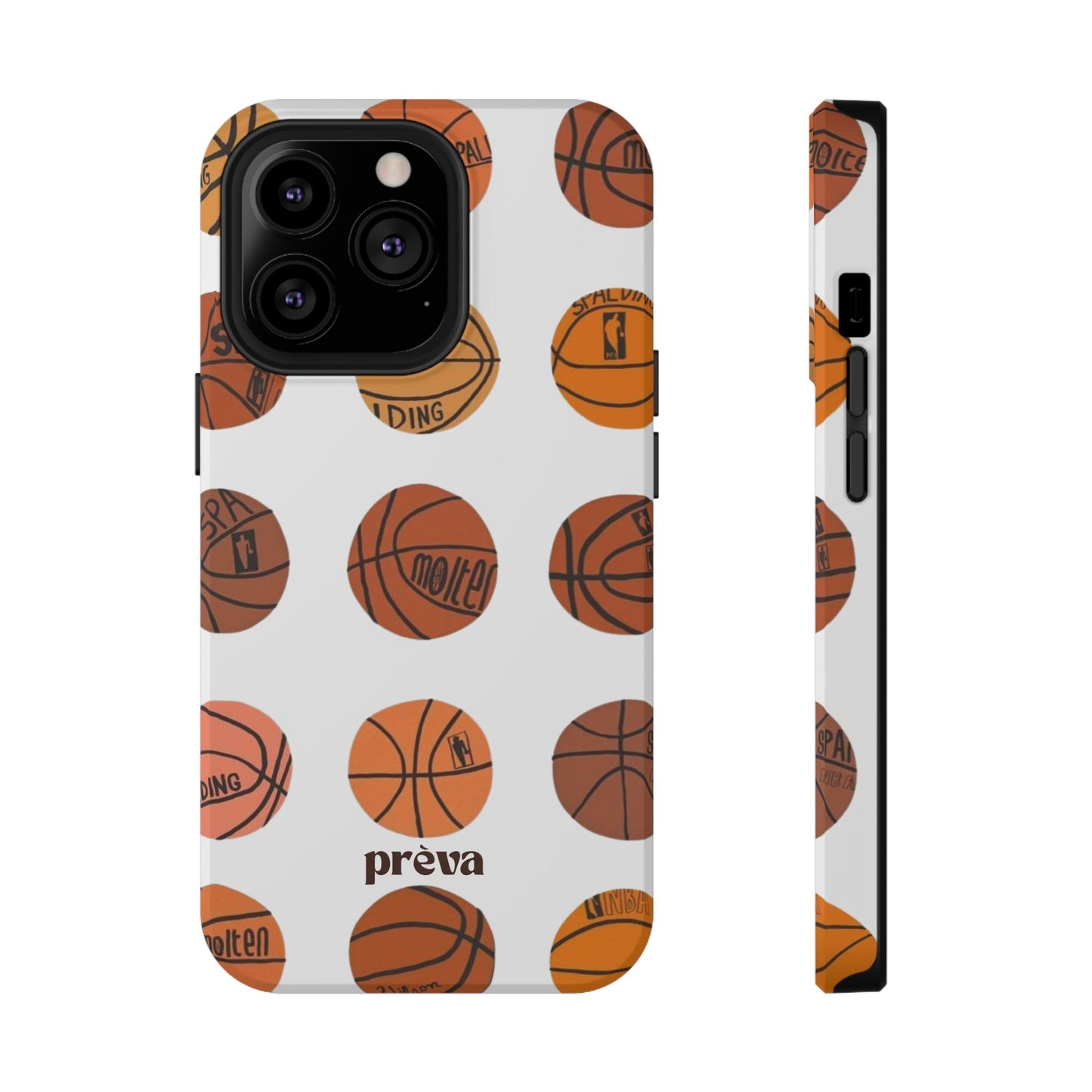 White Basketball Phone Case