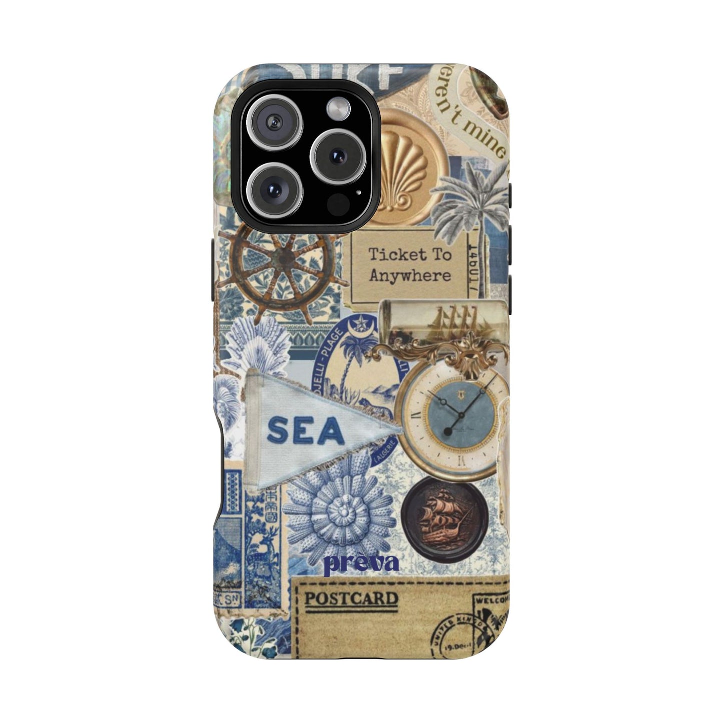 Neutral Travel Collage Phone Case