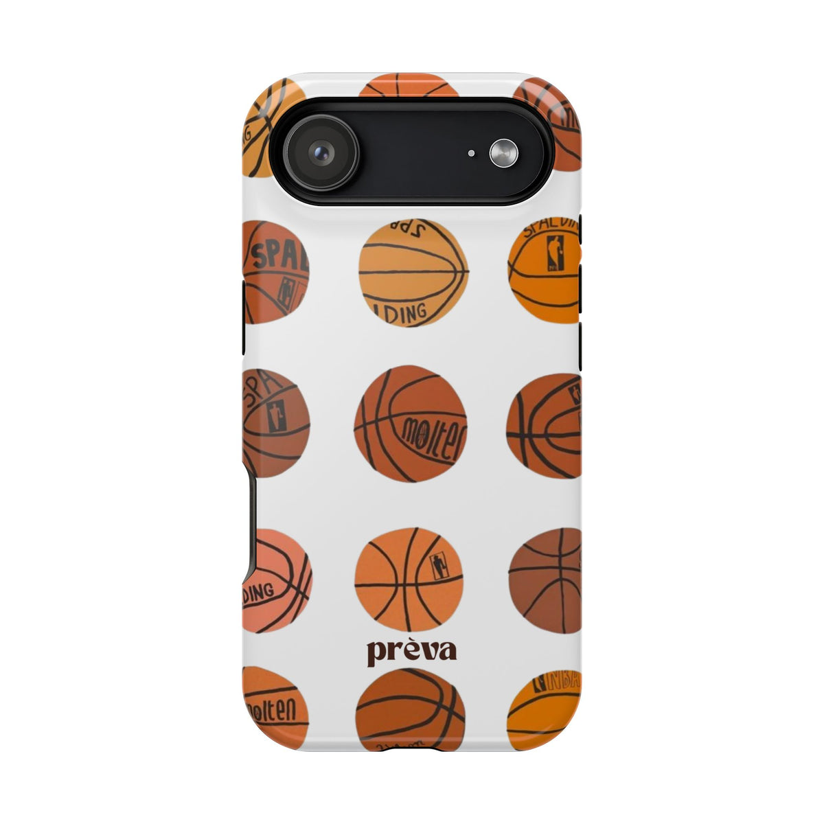 White Basketball Phone Case