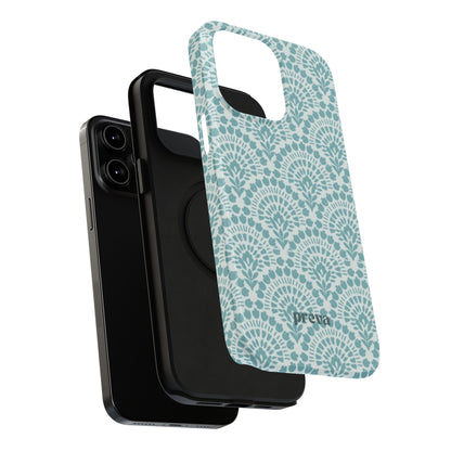 Aqua Lace Pattern Phone Case