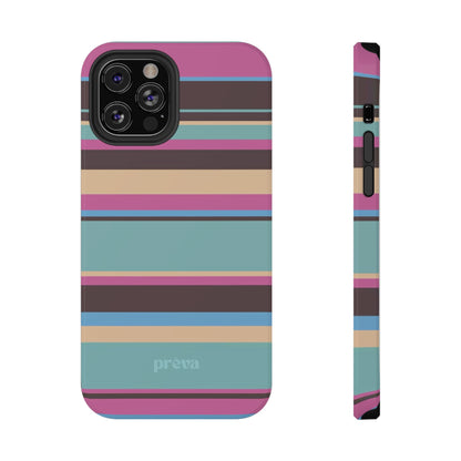 Cocoa Palm Stripes Phone Case