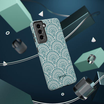 Aqua Lace Pattern Phone Case