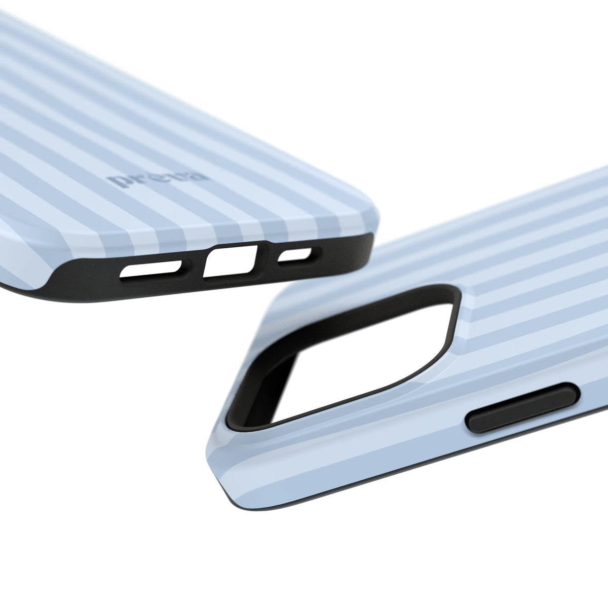 Pastel Blue Stripes Phone Case