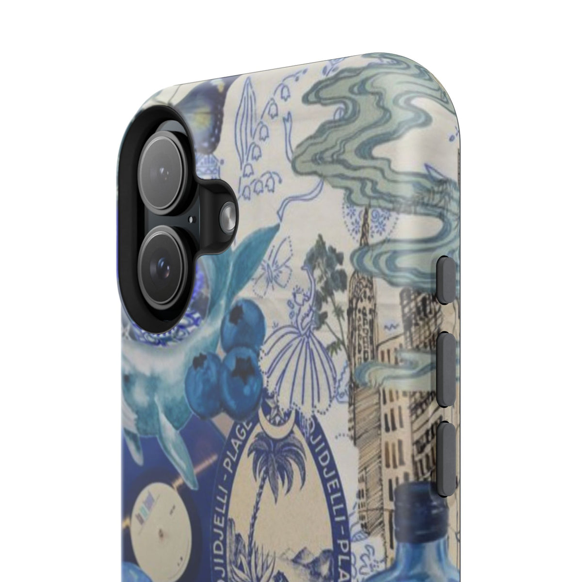 Blue Night Collage Phone Case