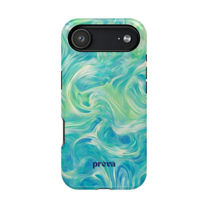 Teal & Green Swirl Phone Case
