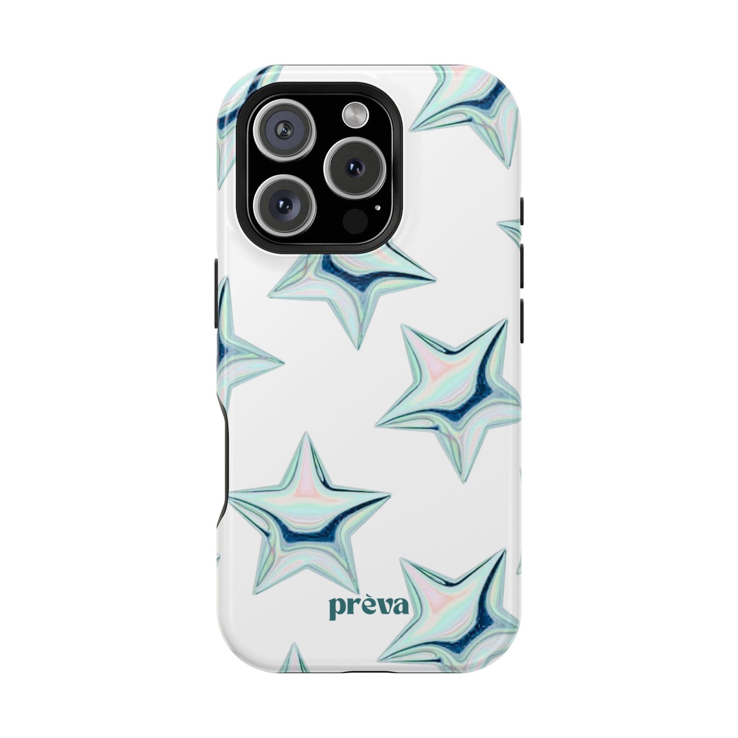 White Starburst Phone Case