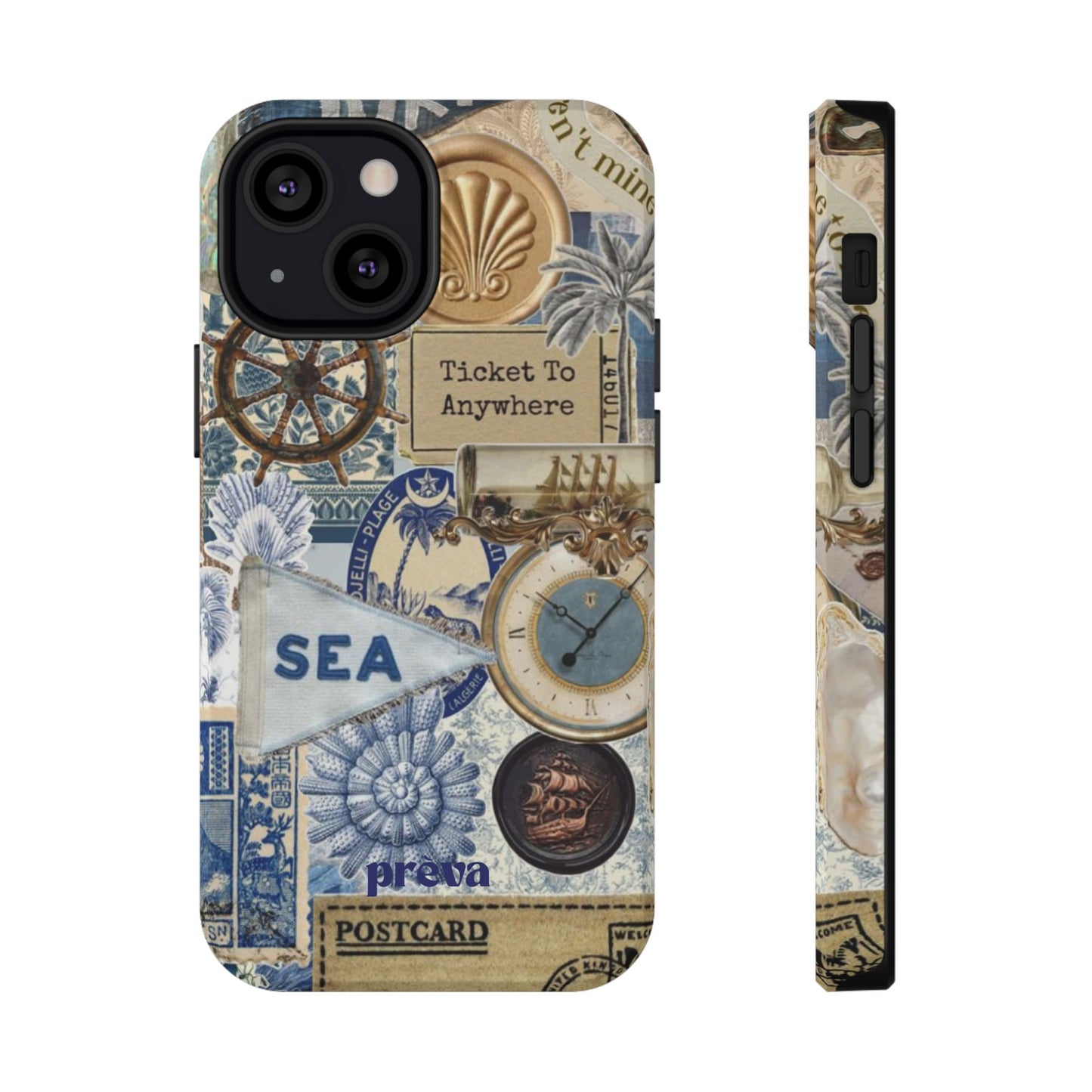 Neutral Travel Collage Phone Case