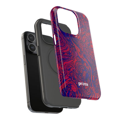 Marbled Red & Purple Impact Phone Case