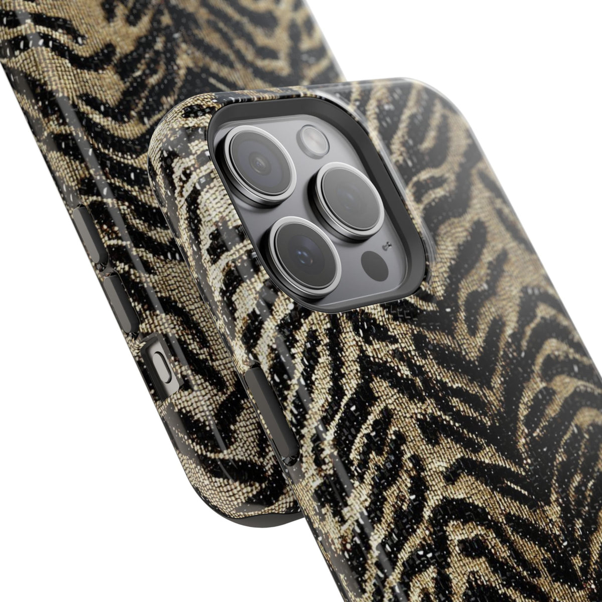 Phone Case — Impact‑Resistant Tiger Print Rug Texture