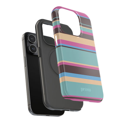 Cocoa Palm Stripes Phone Case