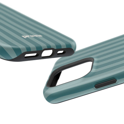 Striped Teal Phone Case