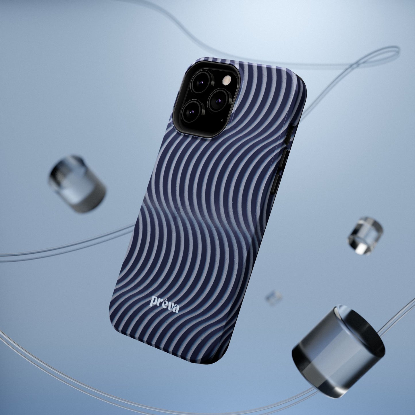 Wavy Navy Phone Case