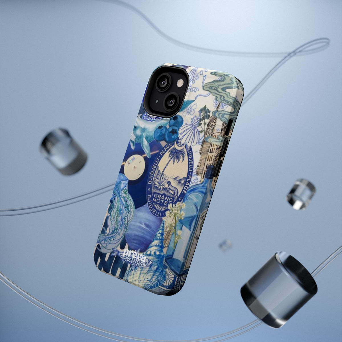 Blue Night Collage Phone Case
