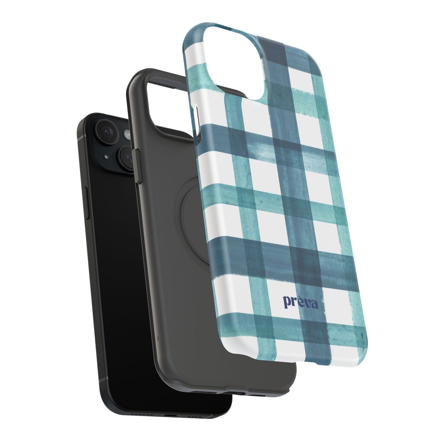 Teal Plaid Phone Case