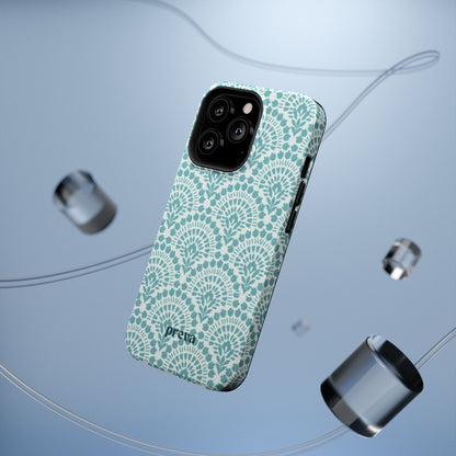Aqua Lace Pattern Phone Case