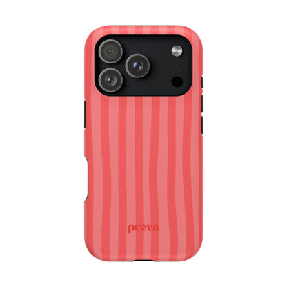 Coral Stipes Phone Case