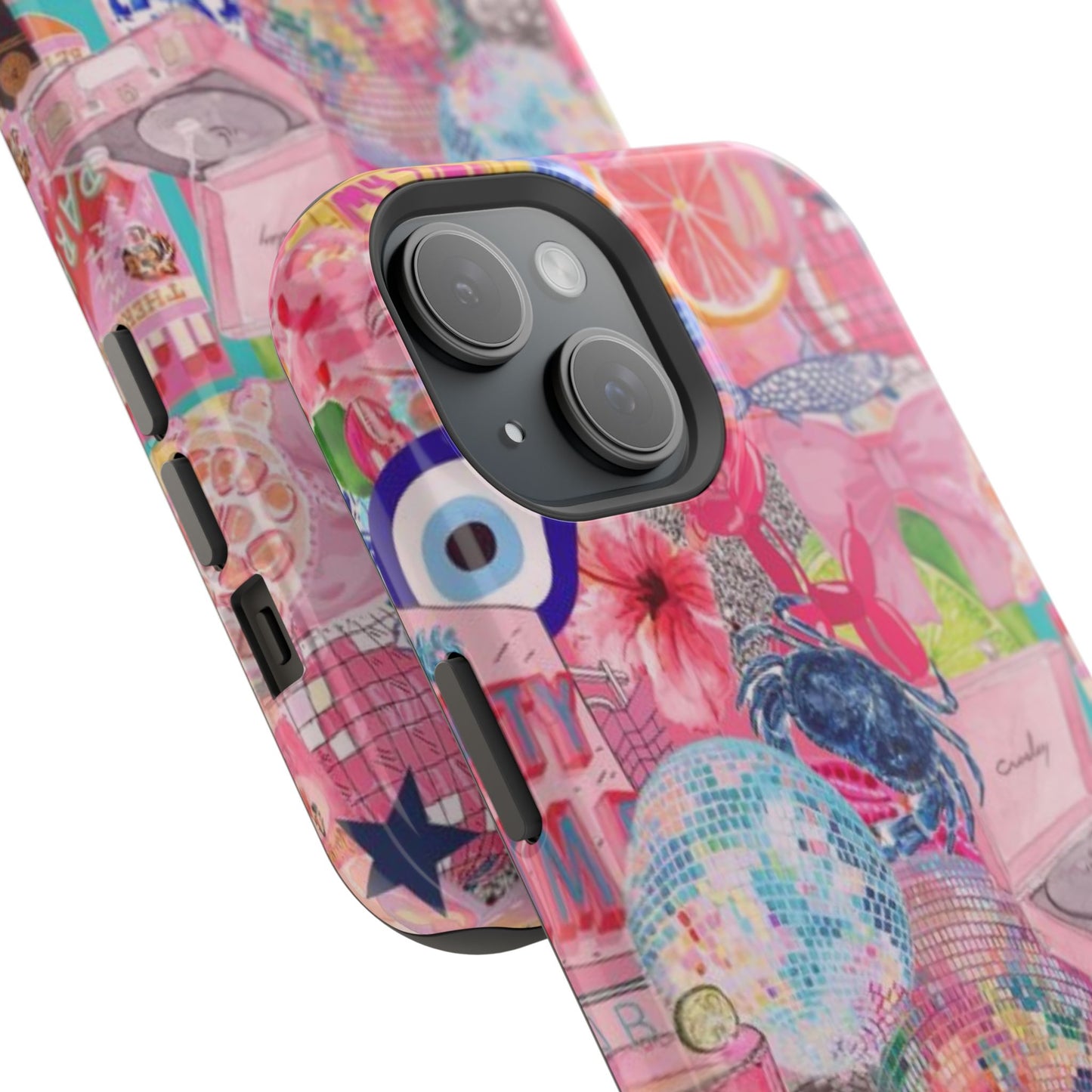 Floral & Pink Collage Phone Case