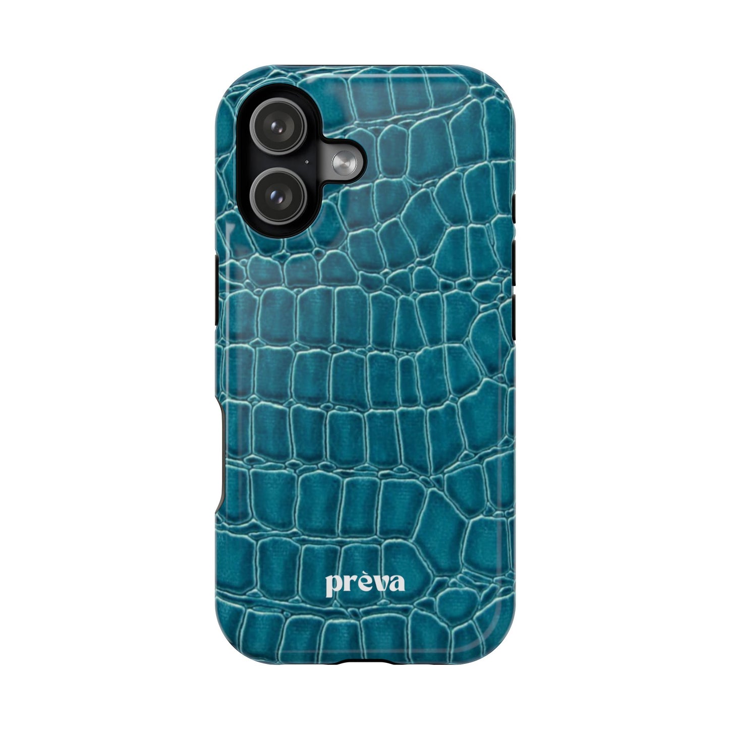 Teal Croc Phone Case