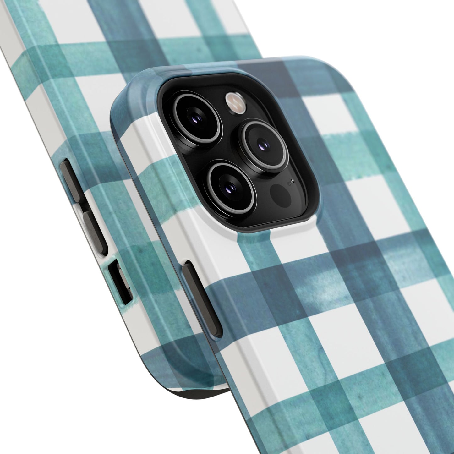 Teal Plaid Phone Case