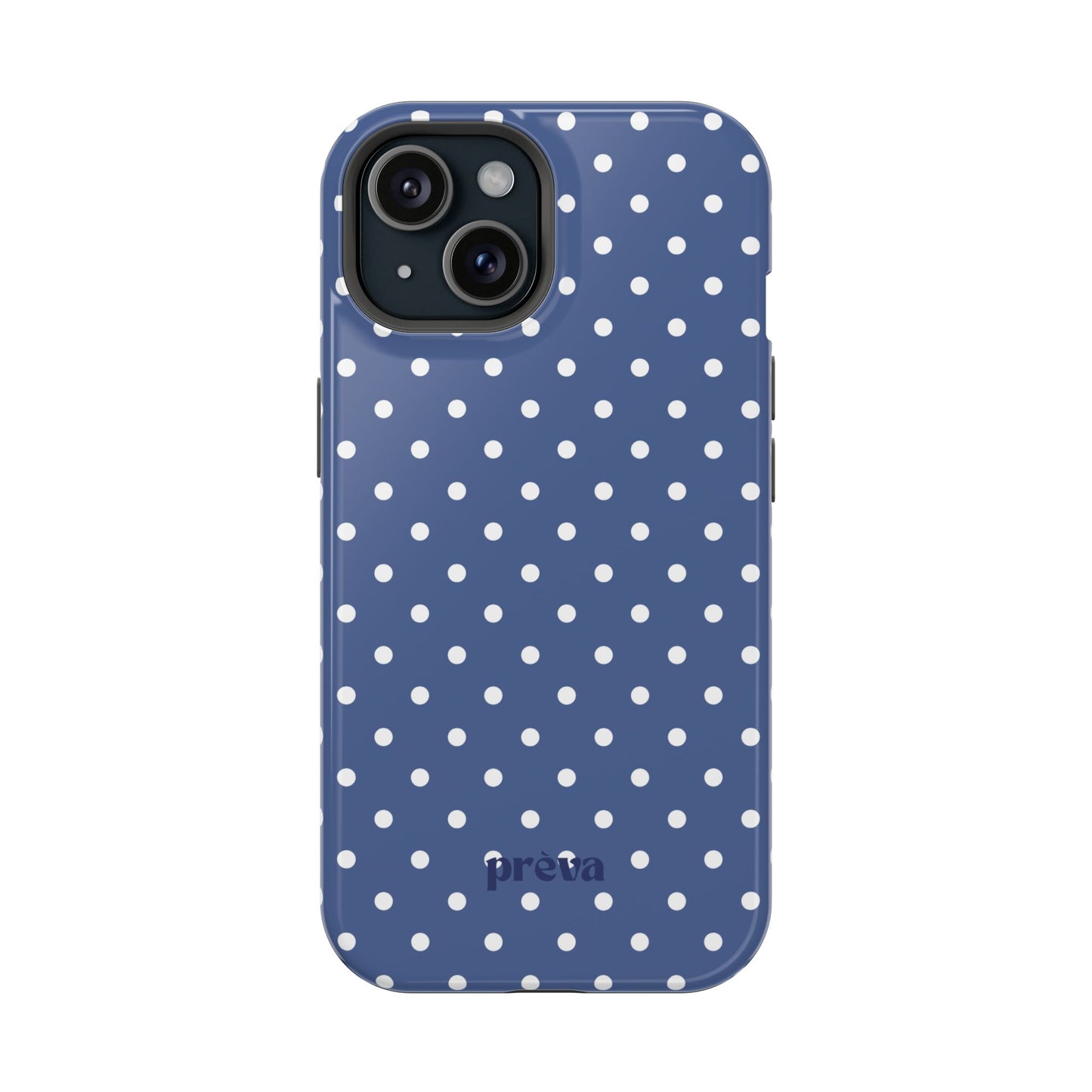 Navy Polka Dot Phone Case