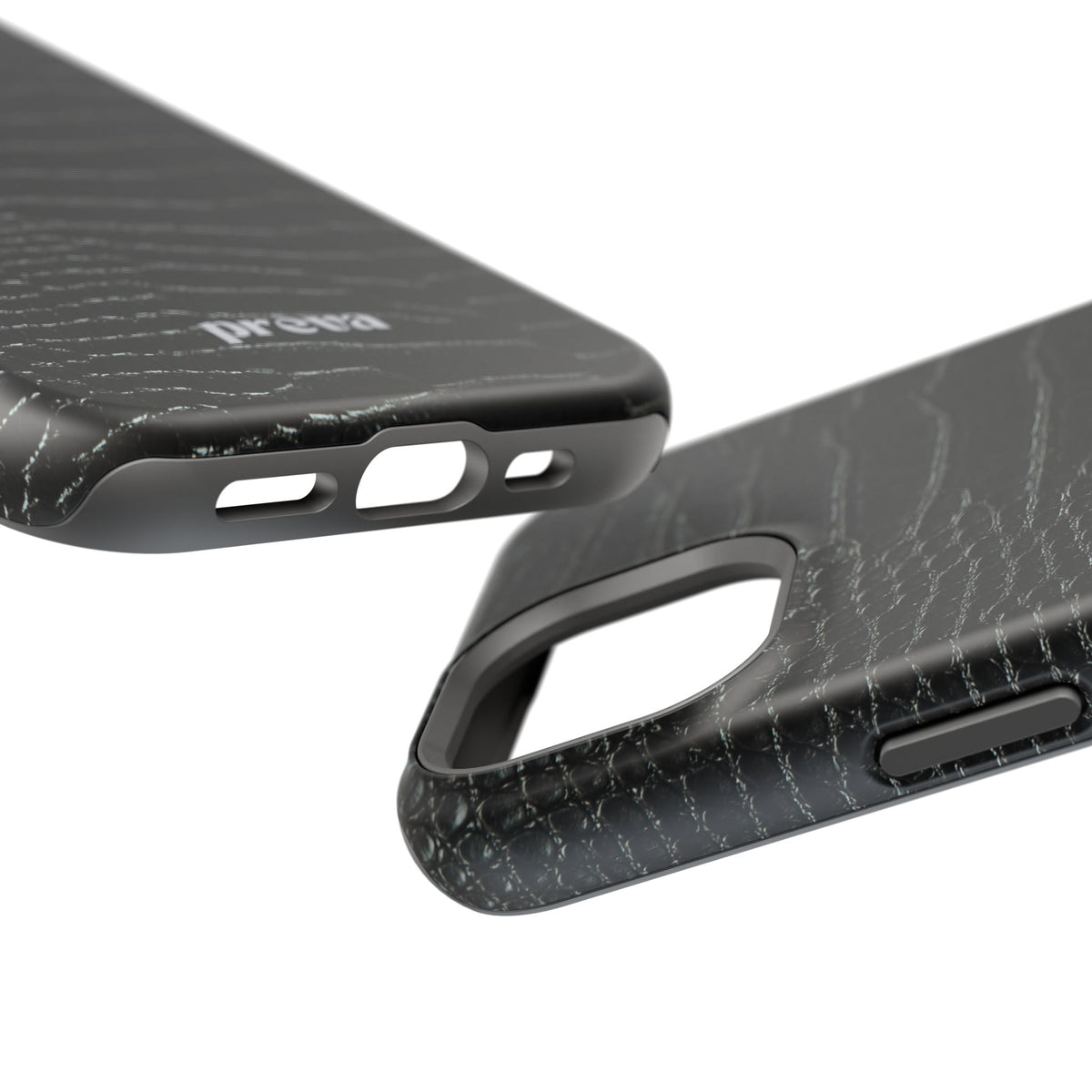 Black Croc Phone Case