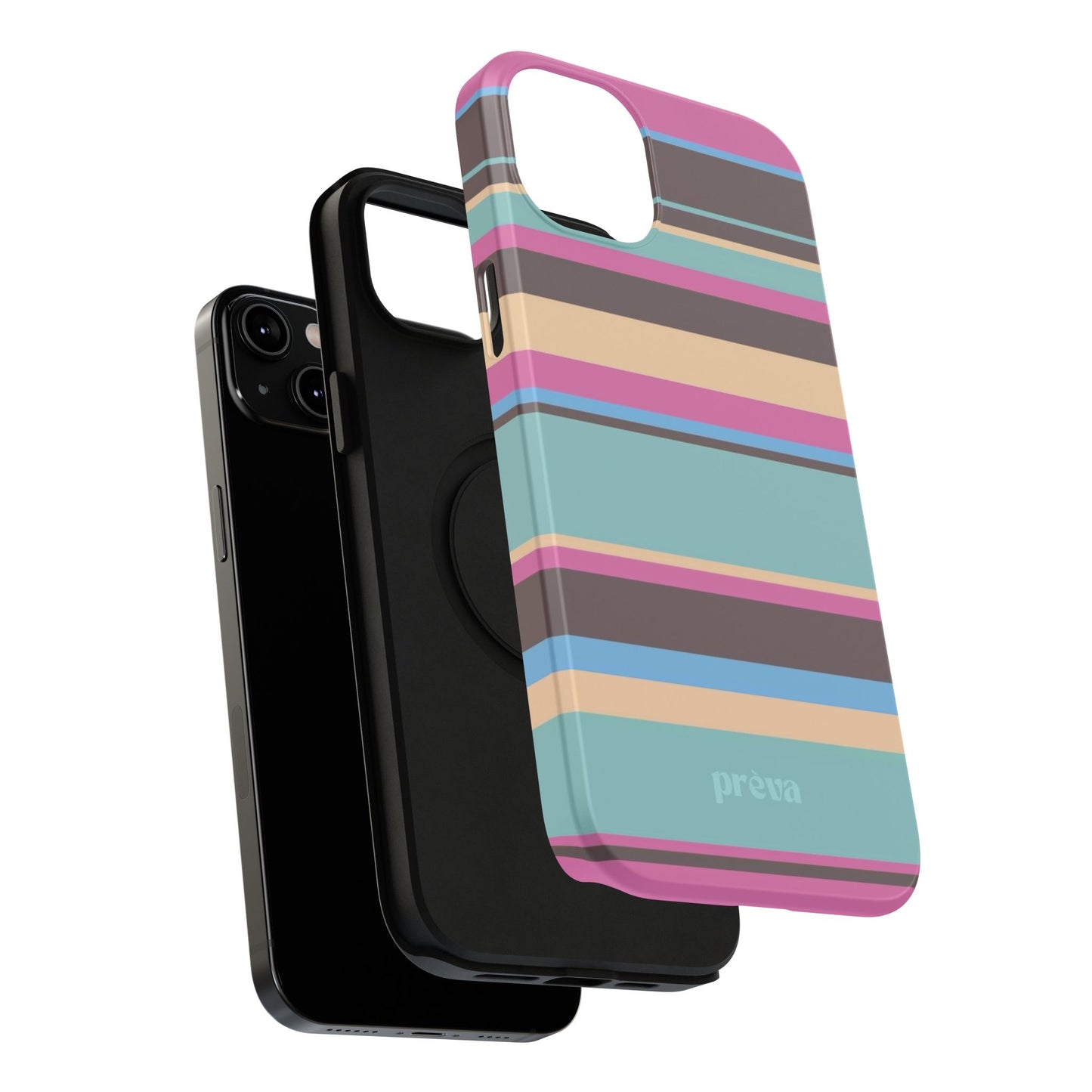 Cocoa Palm Stripes Phone Case