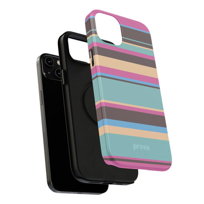 Cocoa Palm Stripes Phone Case